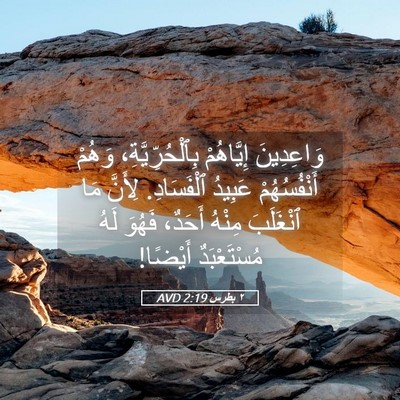 Picture 05 - ٢ بطرس 2:19 AVD - وَاعِدِينَ إِيَّاهُمْ - Bible Verse Picture