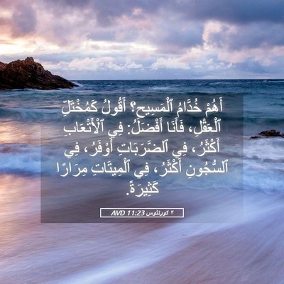 Picture 05 - ٢ كورنثوس 11:23 AVD - أَهُمْ خُدَّامُ - Bible Verse Picture