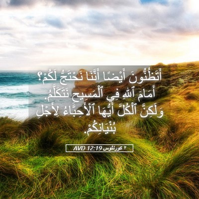 Picture 05 - ٢ كورنثوس 12:19 AVD - أَتَظُنُّونَ أَيْضًا - Bible Verse Picture
