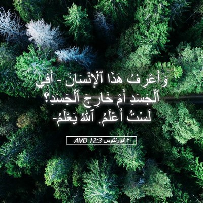 Picture 05 - ٢ كورنثوس 12:3 AVD - وَأَعْرِفُ هَذَا - Bible Verse Picture