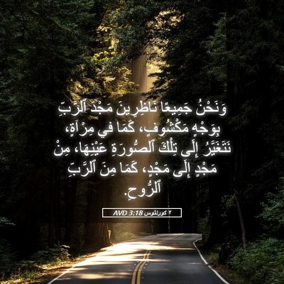 Picture 05 - ٢ كورنثوس 3:18 AVD - وَنَحْنُ جَمِيعًا - Bible Verse Picture