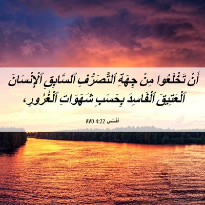 Picture 06 - أفَسُس 4:22 AVD - أَنْ تَخْلَعُوا مِنْ - Bible Verse Picture