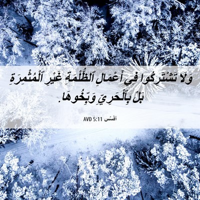 Picture 06 - أفَسُس 5:11 AVD - وَلَا تَشْتَرِكُوا فِي - Bible Verse Picture