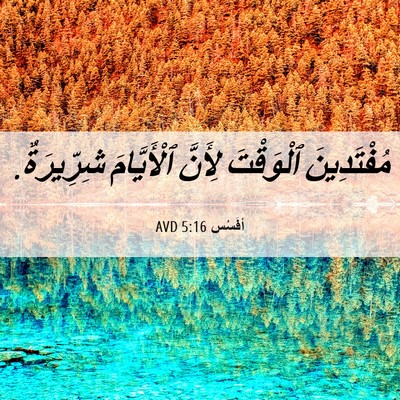 Picture 06 - أفَسُس 5:16 AVD - مُفْتَدِينَ ٱلْوَقْتَ - Bible Verse Picture