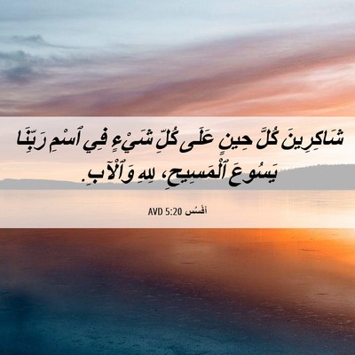 Picture 06 - أفَسُس 5:20 AVD - شَاكِرِينَ كُلَّ حِينٍ - Bible Verse Picture