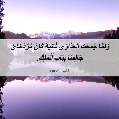 Picture 06 - أَسْتِير 2:19 AVD - وَلَمَّا جُمِعَتِ - Bible Verse Picture