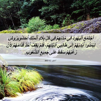 Picture 06 - أَسْتِير 9:2 AVD - ٱجْتَمَعَ ٱلْيَهُودُ فِي - Bible Verse Picture