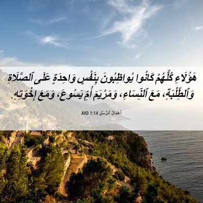 Picture 06 - أَعْمَالُ ٱلرُّسُلِ 1:14 AVD - هَؤُلَاءِ كُلُّهُمْ - Bible Verse Picture
