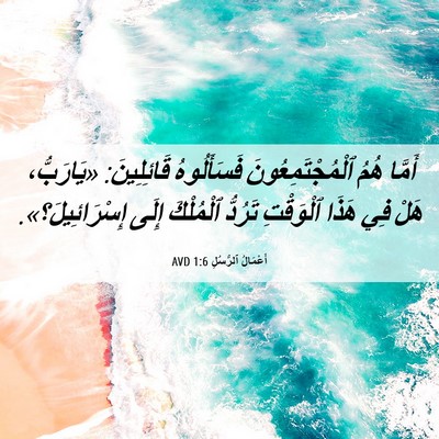 Picture 06 - أَعْمَالُ ٱلرُّسُلِ 1:6 AVD - أَمَّا هُمُ - Bible Verse Picture