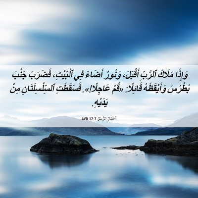 Picture 06 - أَعْمَالُ ٱلرُّسُلِ 12:7 AVD - وَإِذَا مَلَاكُ ٱلرَّبِّ - Bible Verse Picture