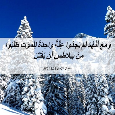 Picture 06 - أَعْمَالُ ٱلرُّسُلِ 13:28 AVD - وَمَعْ أَنَّهُمْ لَمْ - Bible Verse Picture