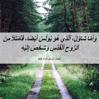 Picture 06 - أَعْمَالُ ٱلرُّسُلِ 13:9 AVD - وَأَمَّا شَاوُلُ، ٱلَّذِي - Bible Verse Picture
