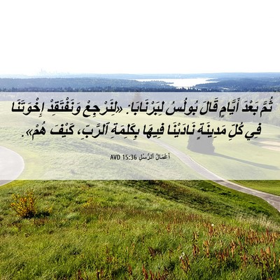 Picture 06 - أَعْمَالُ ٱلرُّسُلِ 15:36 AVD - ثُمَّ بَعْدَ أَيَّامٍ - Bible Verse Picture