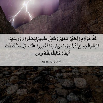 Picture 06 - أَعْمَالُ ٱلرُّسُلِ 21:24 AVD - خُذْ هَؤُلَاءِ وَتَطهَّرْ - Bible Verse Picture