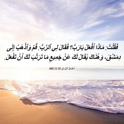 Picture 06 - أَعْمَالُ ٱلرُّسُلِ 22:10 AVD - فَقُلْتُ: مَاذَا أَفْعَلُ - Bible Verse Picture