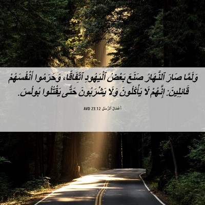 Picture 06 - أَعْمَالُ ٱلرُّسُلِ 23:12 AVD - وَلَمَّا صَارَ ٱلنَّهَارُ - Bible Verse Picture