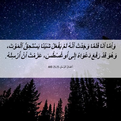 Picture 06 - أَعْمَالُ ٱلرُّسُلِ 25:25 AVD - وَأَمَّا أَنَا فَلَمَّا - Bible Verse Picture