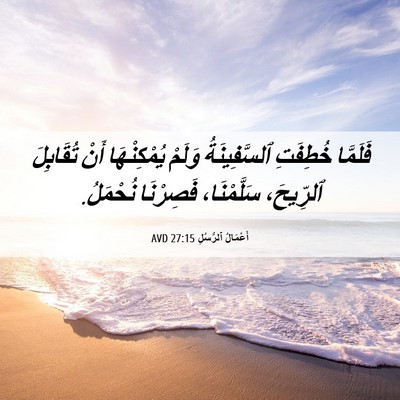 Picture 06 - أَعْمَالُ ٱلرُّسُلِ 27:15 AVD - فَلَمَّا خُطِفَتِ - Bible Verse Picture