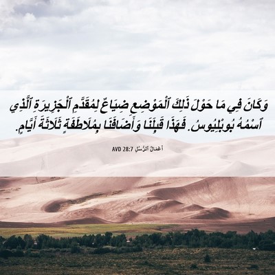 Picture 06 - أَعْمَالُ ٱلرُّسُلِ 28:7 AVD - وَكَانَ فِي مَا حَوْلَ - Bible Verse Picture