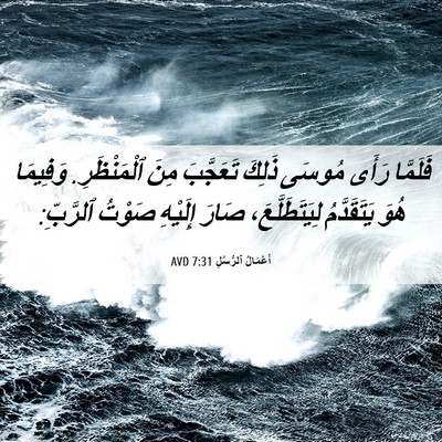 Picture 06 - أَعْمَالُ ٱلرُّسُلِ 7:31 AVD - فَلَمَّا رَأَى مُوسَى - Bible Verse Picture