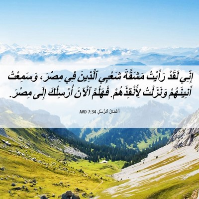 Picture 06 - أَعْمَالُ ٱلرُّسُلِ 7:34 AVD - إِنِّي لَقَدْ رَأَيْتُ - Bible Verse Picture