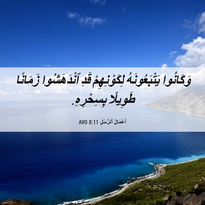 Picture 06 - أَعْمَالُ ٱلرُّسُلِ 8:11 AVD - وَكَانُوا يَتْبَعُونَهُ - Bible Verse Picture