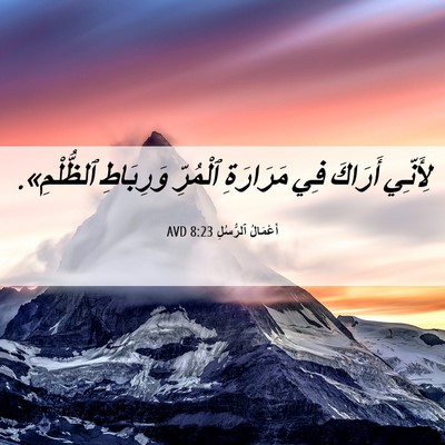 Picture 06 - أَعْمَالُ ٱلرُّسُلِ 8:23 AVD - لِأَنِّي أَرَاكَ فِي - Bible Verse Picture