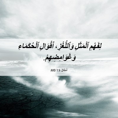 Picture 06 - أَمْثَالٌ 1:6 AVD - لِفَهْمِ ٱلْمَثَلِ - Bible Verse Picture