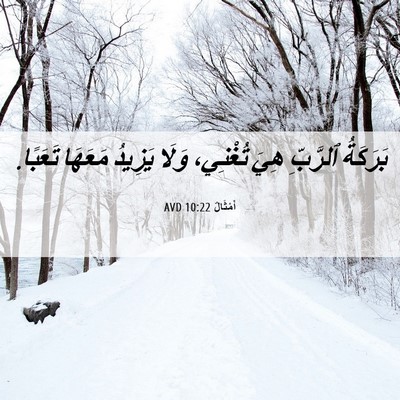 Picture 06 - أَمْثَالٌ 10:22 AVD - بَرَكَةُ ٱلرَّبِّ هِيَ - Bible Verse Picture