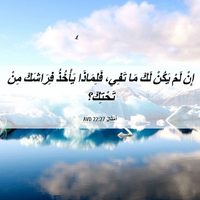 Picture 06 - أَمْثَالٌ 22:27 AVD - إِنْ لَمْ يَكُنْ لَكَ مَا - Bible Verse Picture