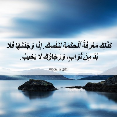 Picture 06 - أَمْثَالٌ 24:14 AVD - كَذَلِكَ مَعْرِفَةُ - Bible Verse Picture
