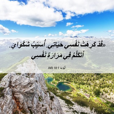 Picture 06 - أَيُّوبَ 10:1 AVD - «قَدْ كَرِهَتْ نَفْسِي - Bible Verse Picture