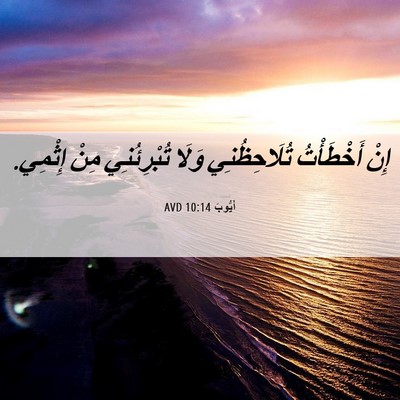 Picture 06 - أَيُّوبَ 10:14 AVD - إِنْ أَخْطَأْتُ - Bible Verse Picture