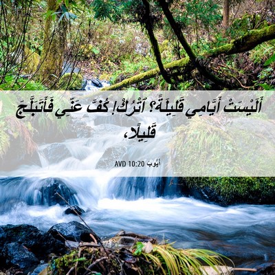 Picture 06 - أَيُّوبَ 10:20 AVD - أَلَيْسَتْ أَيَّامِي - Bible Verse Picture