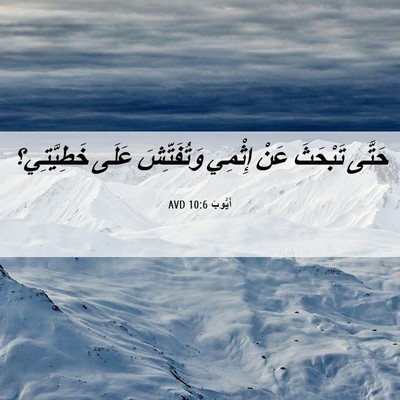 Picture 06 - أَيُّوبَ 10:6 AVD - حَتَّى تَبْحَثَ عَنْ - Bible Verse Picture