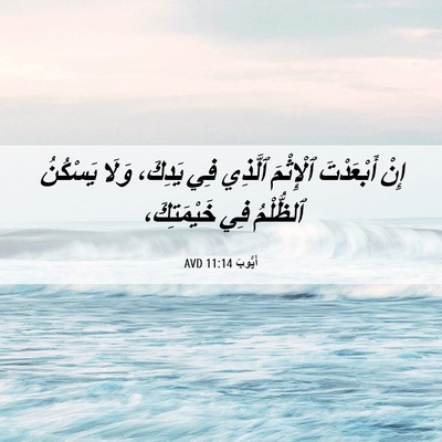 Picture 06 - أَيُّوبَ 11:14 AVD - إِنْ أَبْعَدْتَ ٱلْإِثْمَ - Bible Verse Picture