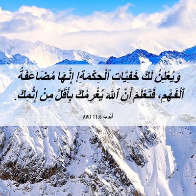 Picture 06 - أَيُّوبَ 11:6 AVD - وَيُعْلِنُ لَكَ - Bible Verse Picture