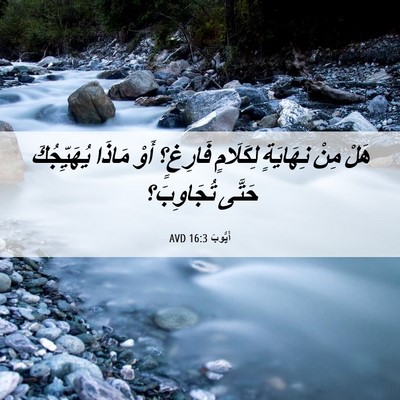 Picture 06 - أَيُّوبَ 16:3 AVD - هَلْ مِنْ نِهَايَةٍ - Bible Verse Picture