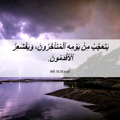 Picture 06 - أَيُّوبَ 18:20 AVD - يَتَعَجَّبُ مِنْ يَوْمِهِ - Bible Verse Picture