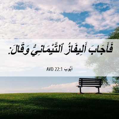 Picture 06 - أَيُّوبَ 22:1 AVD - فَأَجَابَ أَلِيفَازُ - Bible Verse Picture