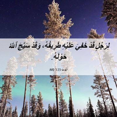 Picture 06 - أَيُّوبَ 3:23 AVD - لِرَجُلٍ قَدْ خَفِيَ - Bible Verse Picture