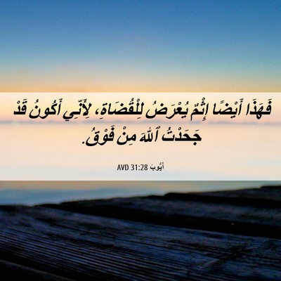 Picture 06 - أَيُّوبَ 31:28 AVD - فَهَذَا أَيْضًا إِثْمٌ - Bible Verse Picture