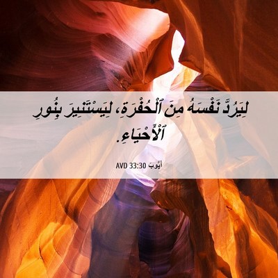 Picture 06 - أَيُّوبَ 33:30 AVD - لِيَرُدَّ نَفْسَهُ مِنَ - Bible Verse Picture