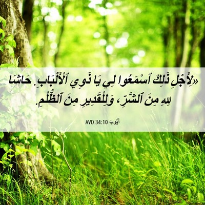 Picture 06 - أَيُّوبَ 34:10 AVD - «لِأَجْلِ ذَلِكَ - Bible Verse Picture