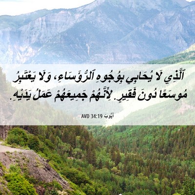 Picture 06 - أَيُّوبَ 34:19 AVD - ٱلَّذِي لَا يُحَابِي - Bible Verse Picture