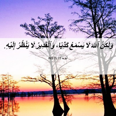 Picture 06 - أَيُّوبَ 35:13 AVD - وَلَكِنَّ ٱللهَ لَا - Bible Verse Picture