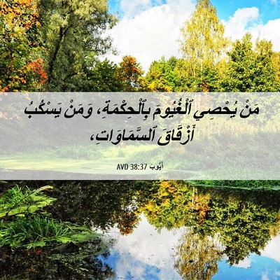 Picture 06 - أَيُّوبَ 38:37 AVD - مَنْ يُحْصِي ٱلْغُيُومَ - Bible Verse Picture