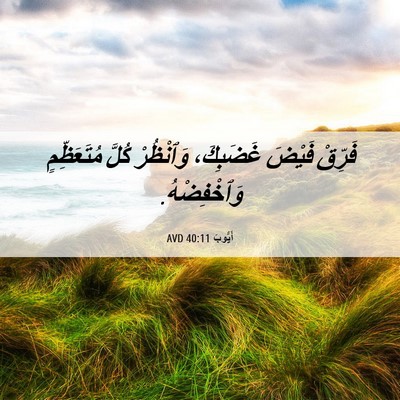 Picture 06 - أَيُّوبَ 40:11 AVD - فَرِّقْ فَيْضَ غَضَبِكَ، - Bible Verse Picture