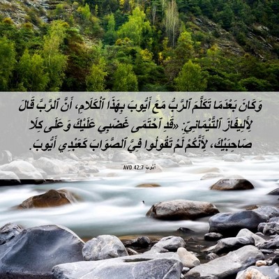 Picture 06 - أَيُّوبَ 42:7 AVD - وَكَانَ بَعْدَمَا - Bible Verse Picture