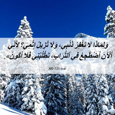 Picture 06 - أَيُّوبَ 7:21 AVD - وَلِمَاذَا لَا تَغْفِرُ - Bible Verse Picture